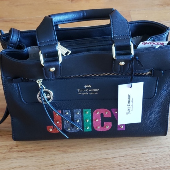 Juicy Couture Handbags - Black Rainbow Juicy Couture Tote Bag Shopper Purse